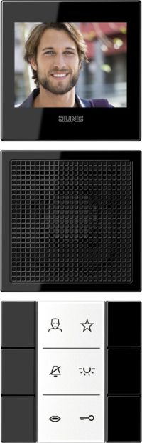 Jung Video-Innenstation BSF+Folie+Kabel SI VI LS 627 SW