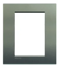 BTicino LNA4826AD LivingLight Abdeck- rahmen für Kompaktinstallation 3+3M Blau