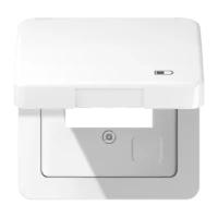 Jung Klappdeckel Symbol USB-Ladegerät CD 590 KL USB WW