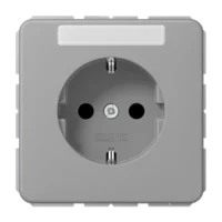 Jung SCHUKO-Steckdose 16A 250V mit Schriftfeld CD 1520 NA GR