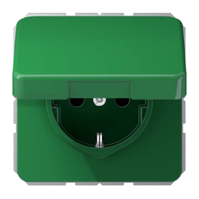Jung Jung SCHUKO-Steckdose 16A 250V Klappdeckel CD 1520 BFKL GN