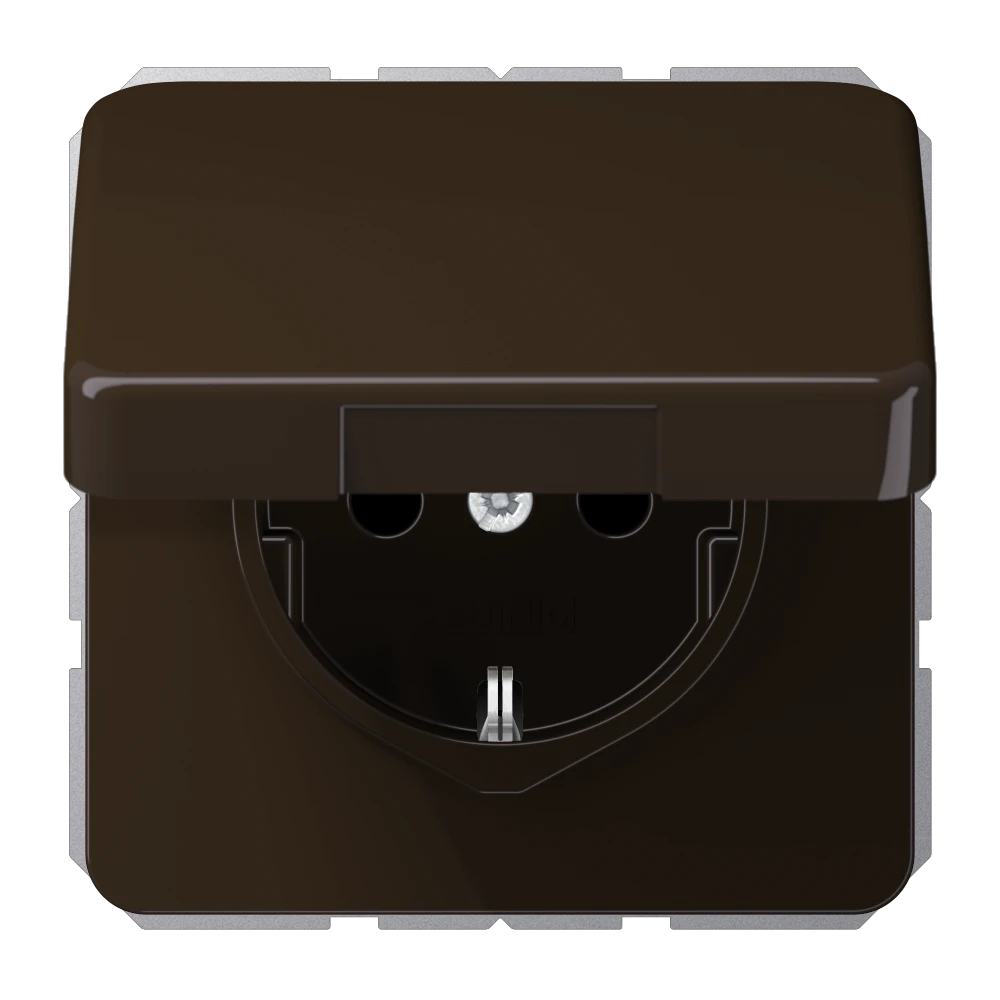 Jung Jung SCHUKO-Steckdose 16A 250V Klappdeckel CD 1520 BFKIKL BR
