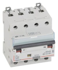 Legrand 411247 DX3 Fi/LS-Schalter C 32A 4-polig 6kA 30mA Typ F 400VAC 4TE