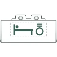 BTicino L4915SETBL LivingLight Symbol Leselicht 50 Stück Anthrazit