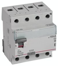 Legrand 411776 TX3 Fi-Schalter 63A 4-polig 100mA Typ A 400VAC 4TE