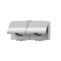 Jung SCHUKO-Steckdose 2-fach 16A 250V 622 NAWW