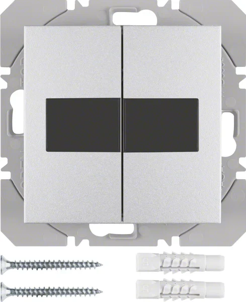 Berker Berker KNX-Funk Wandsender 2-fach aluminium matt 85656183