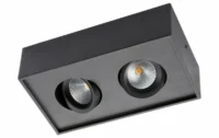 SG LEUCHTEN LED-Anbaustrahler 12W Konverter GYRO 906233 2LEDs schwarz 2000-2800K weiß schwarz