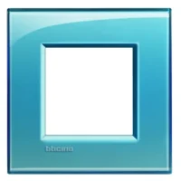 BTicino LNA4802AD LivingLight Abdeckrahmen 1-fach 2M Blau