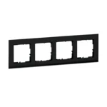 Legrand 766114 SEANO Natura 4-fach Rahmen aus Echtmaterial Farbausführung Black