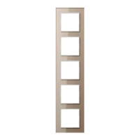 Jung Glasrahmen 5-fach waage-/senkrecht AC 585 GL CH
