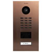 Bild vom Produkt: Doorbird D2101V IP Video Türstation, mit einer Ruftaste, Bronze-Optik