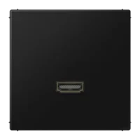 Jung Multimedia-Anschluss schwarz HDMI mit Tragring MA LS 1112 SW