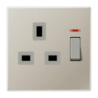 Jung Abschaltbare Steckdose Edelstahl 13A 250V 2-polig und E ES 3171 KO