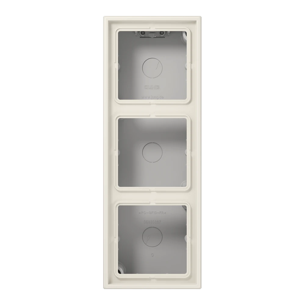 Jung Jung AP-Kappe 3-fach weiß angeformter Rahmen LS 583 A W
