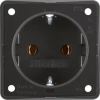 Berker SCHUKO-Steckdose schwarz matt 947782503