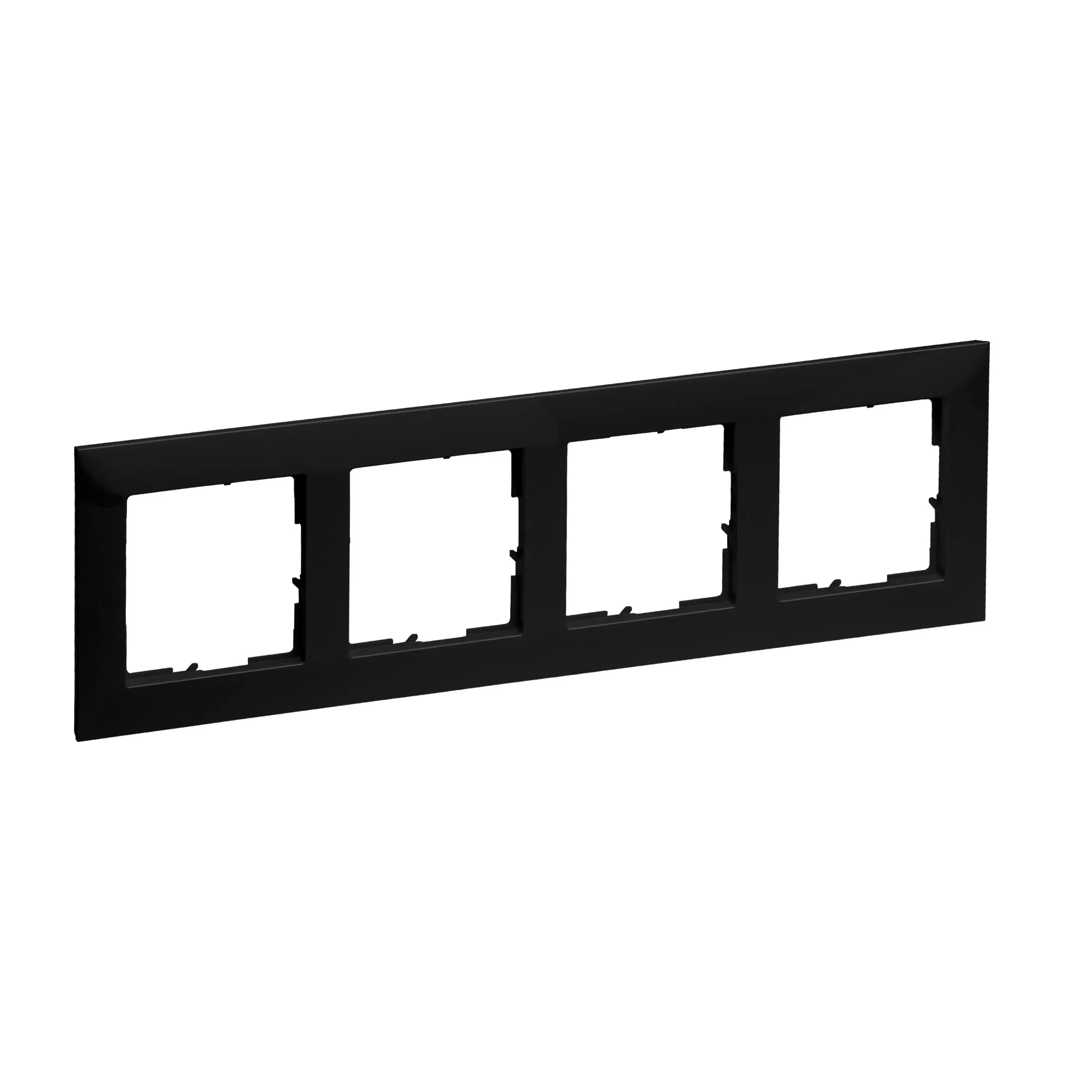 Legrand Legrand 765374 SEANO 4-fach Rahmen in der Farbausführung Schwarz lackiert