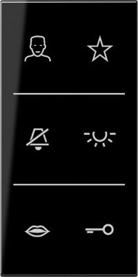 Jung Design-Cover Video Symbole bruchs SI V6 LS DC SW