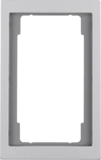 Berker Rahmen aluminium mit großem Ausschnitt 13097003