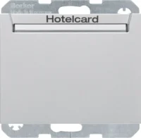 Berker Relais-Schalter Hotelcard aluminium matt 16417134
