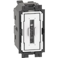 BTicino K4001A LivingNow Ausschalter in 1-moduliger Ausführ. mit Steckklemmen