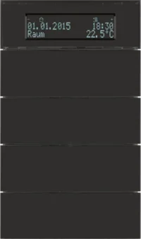 Berker Tastsensor 4-fach Glas schwarz 75664592