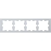 Merten Rahmen 4 fach edelstahl D-Life MEG4040-6536
