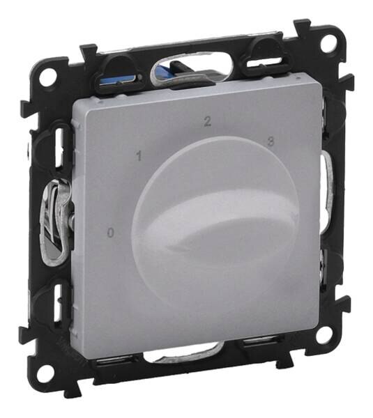 Legrand Legrand 752332 Drehschalter 0-1-2-3 (SK) 1-polig Valena Life Aluminium