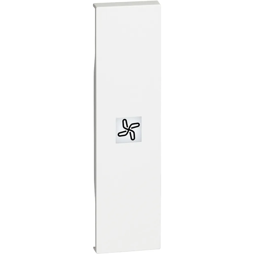 Legrand BTicino KW01RN LivingNow 1M Tasten- abdeckung mit Symbol Ventilator White