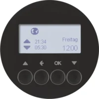 Berker Jalousie-Schaltuhr schwarz glänzend 85741131