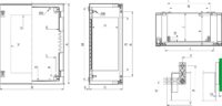 Schneider NSYPLM43G RAL7035 Wandschrank 430x330x200 ohne Mpl