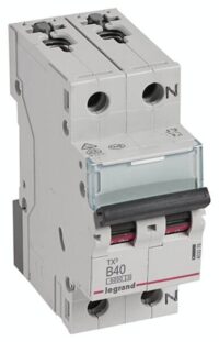 Legrand 403376 TX3 LS-Schalter B 40A 1-polig+N 6kA 230VAC 2TE