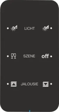 Berker Touch-Sensor 3-fach Glas schwarz 75143165