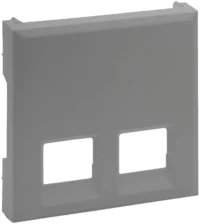 Legrand 864343 Abdeckung 2-fach RJ11/RJ45 Niloe Step Aluminium