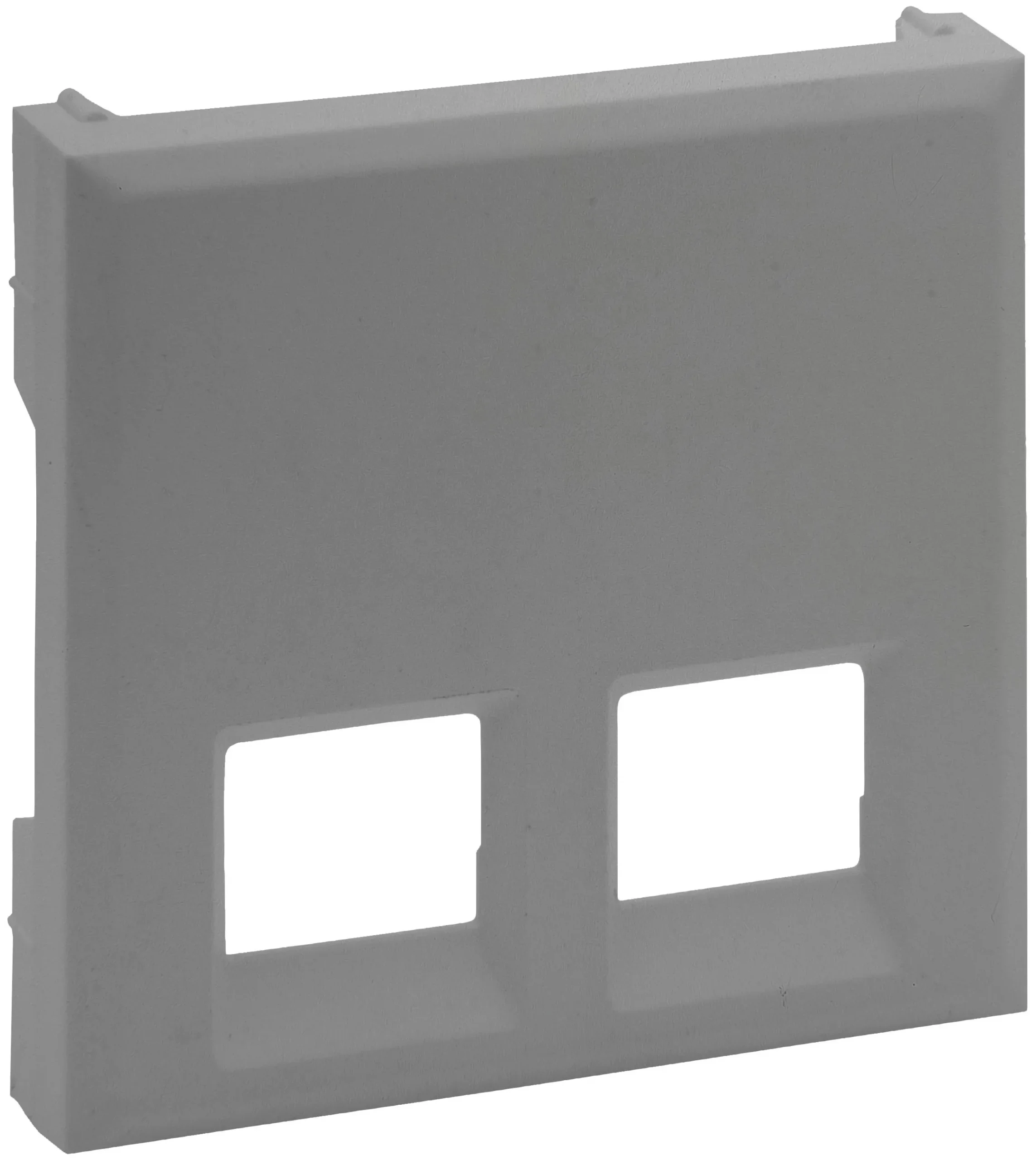 Legrand Legrand 864343 Abdeckung 2-fach RJ11/RJ45 Niloe Step Aluminium