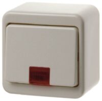Berker 50069940 Wipptaster m.5beil Linsen Aufputz weiß glänzend