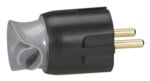 Legrand 050173 Stecker 360° drehbare Einführung schwarz/grau