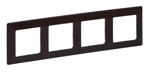 Legrand 754174 Rahmen 4-fach Valena Life dark Wood Thermoplast