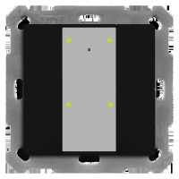 MDT Tastsensor Bussystem KNX-RF (Funk) RF-TA55A406.01 UP schwarz matt 4-fach 4pkt LED