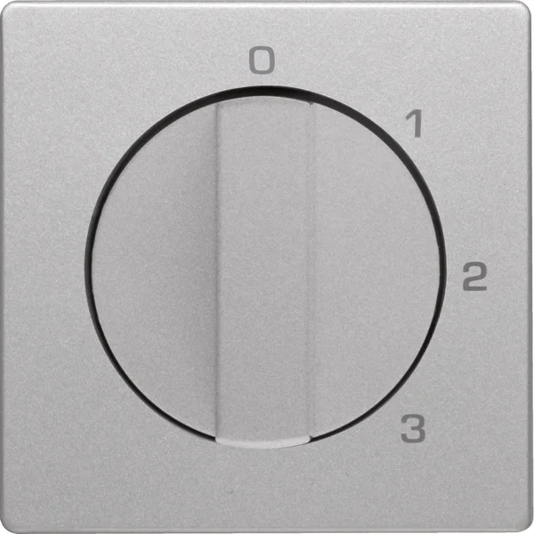 Berker Berker Zentralstück mit Drehknopf 3S Q.1/Q.3 aluminium 1096608400