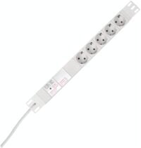 Kopp 930504014 Schuko-Steckdose 5-fach PROFIver.19Z Ü-Schutz 45° CEE7/III
