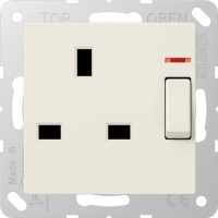 Jung Abschaltbare Steckdose ws 13A 250V 2-pol.u.E A 3171 KO