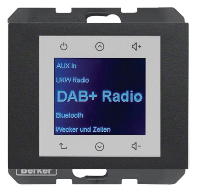 Berker Berker 29847006 Radio Touch Unterputz DAB+K.x anthrazit matt