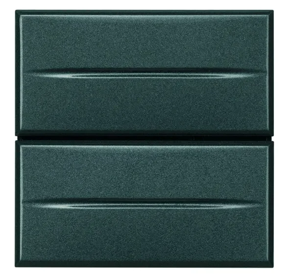 Legrand BTicino HS4036/2 Doppeltaster 1-polig (NO) 2M Anthrazit