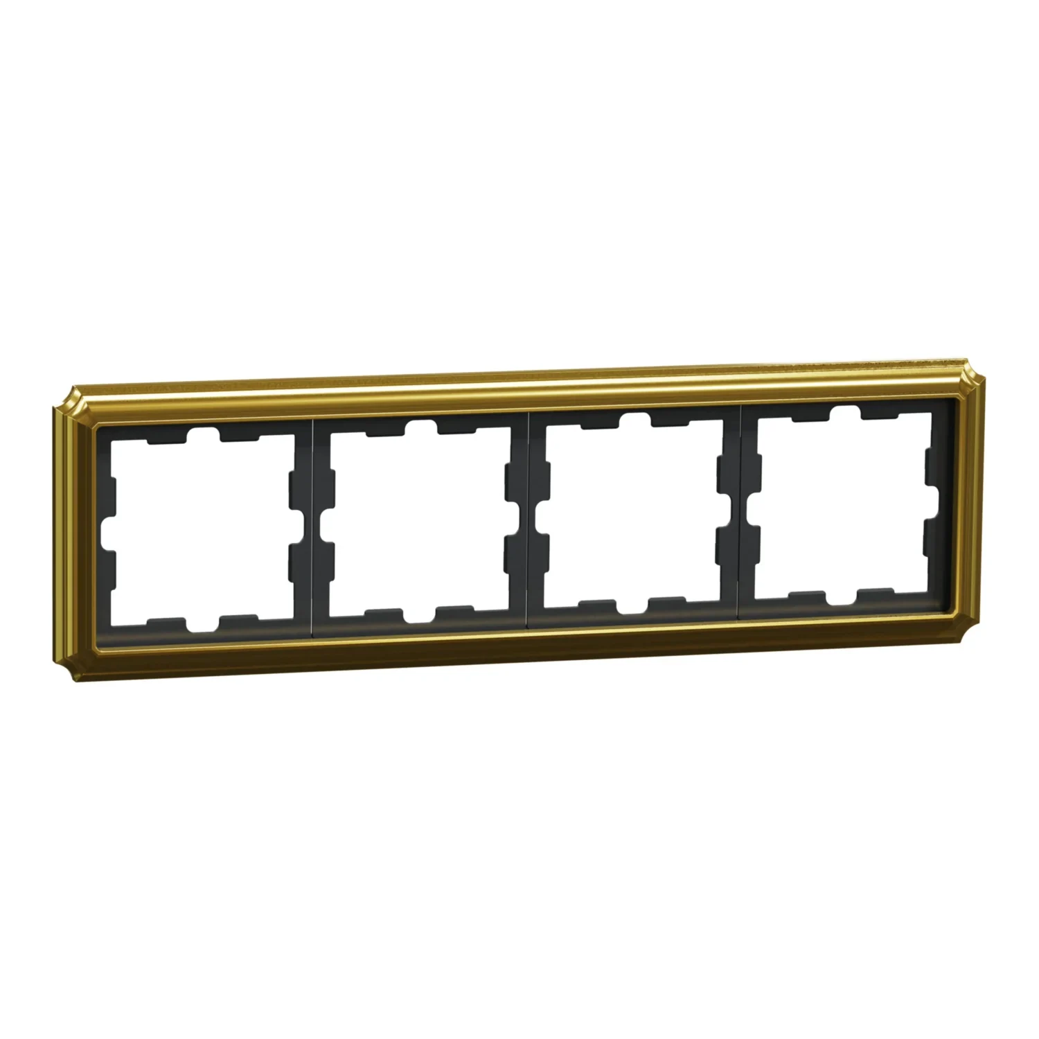 Merten Merten D-Antik Metallrahmen 4-fach, 24k gold MEG4040-4741