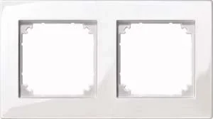 Merten Merten Rahmen 2 fach polar weiß bündiger Einbau 503219
