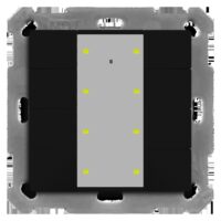 MDT Tastsensor KNX Unterputz schwarz matt 8-fach 8pkt LED BE-TA55T806.02 inklusive Ankopplung