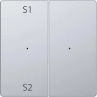 Merten Wippe für Tastermodul 2 fach  Szene1/2 blank edelstahl MEG5226-6036