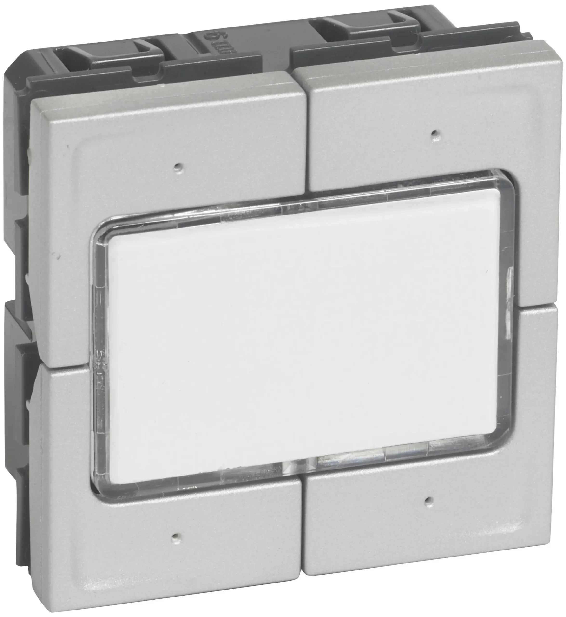 Legrand Legrand 079246L elektronischer Taster 4-fach 2-modulig 0-24V Mosaic Aluminium