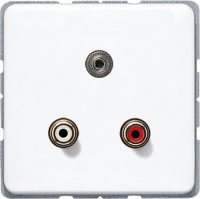 Jung Cinch Audio und Miniklinke alpinweiß MA CD 1011 WW
